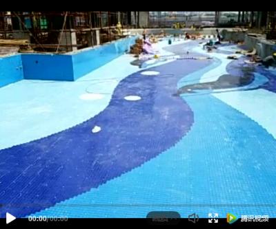 新东龙泳池施工视频